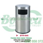 Giá thùng rác gạt tàn inox