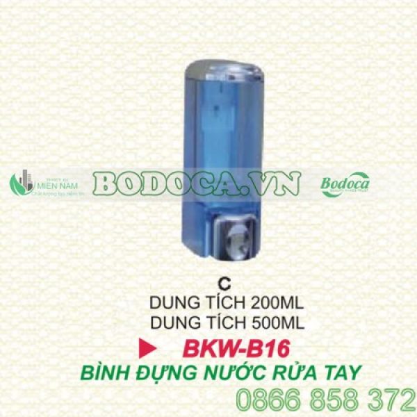 Bình đựng nước rửa tay bằng nhựa giá rẻ BKW-B16C