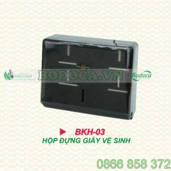 Hộp đựng khăn giấy nhựa treo tường BKH-03