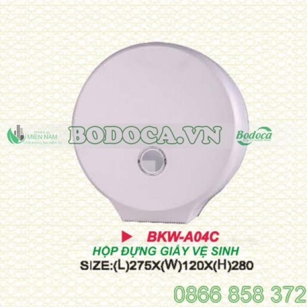 Hộp đựng giấy vệ sinh nhựa hình tròn BKW-A04C