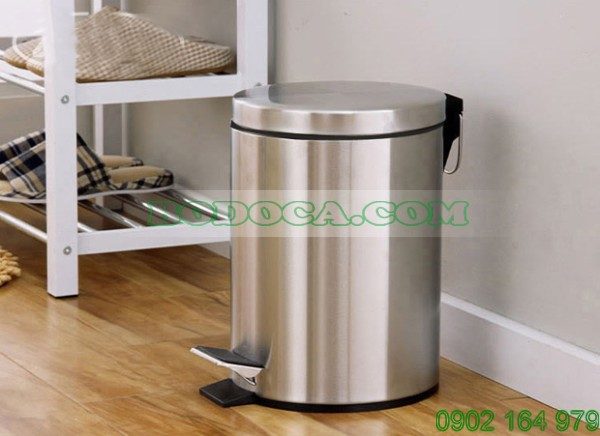 Thùng rác inox đạp chân inox nhập khẩu cao cấp