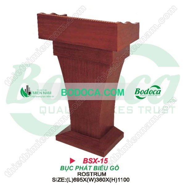 Bục phát biểu gỗ kiểu dáng hiện đại giá rẻ - Bodoca